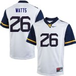 Men's West Virginia Mountaineers NCAA #26 Connor Watts White Authentic Nike Stitched College Football Jersey VX15T05HY